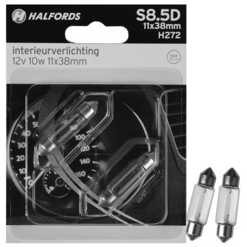 Halfords Autolampen S8.5D 11x38mm