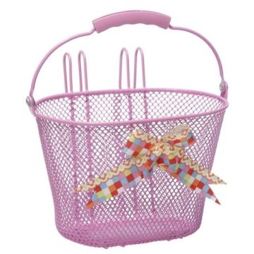 NEW LOOXS Kinderfietsmand Astri Girls 8 liter 26 x 17 x 17,5 cm arabella roze