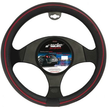 Simoni Racing Stuurwielhoes Speed 37-39cm Zwart/Rood