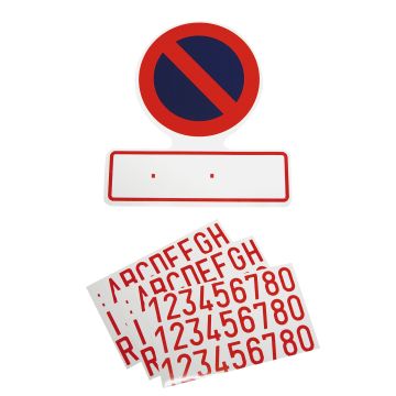 Carpoint Sticker Verboden parkeren Kentekenplaat