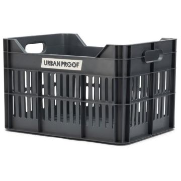 URBAN PROOF Gerecyclede fietskrat Click 30 Liter Asgrijs