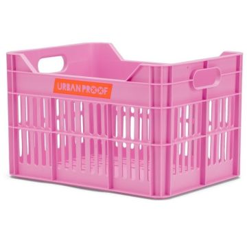 URBAN PROOF Gerecyclede fietskrat Junior 15 Liter Felroze