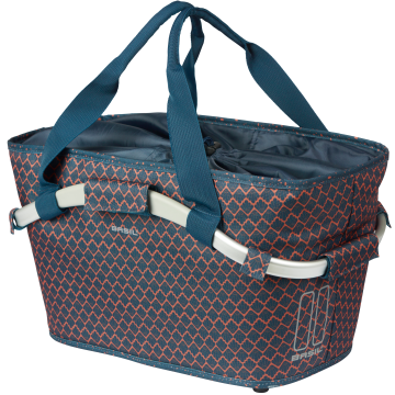 BASIL Fietsmand Flair Carry All achtermand met MIK bevestiging 38 x 21 x 27 cm navy blauw