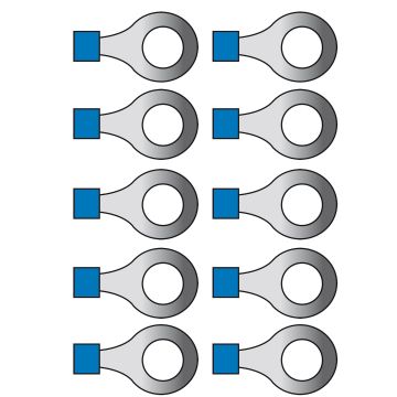 Carpoint Kabelverbinder blauw 654