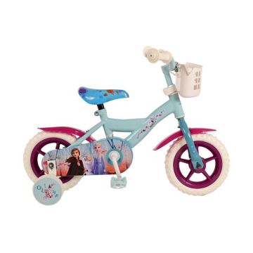 Disney Frozen 2 Kinderfiets Meisjes 10 inch Blauw/Paars Doortrapper 2025