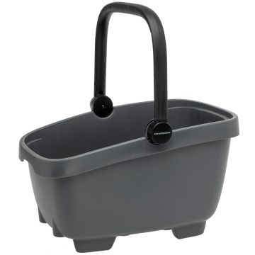 NEW LOOXS Gerecyclede (honden)fietsmand Clipper MIK 28 liter 49 x 37 x 29 cm anthraciet
