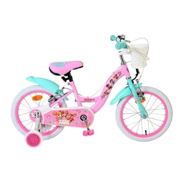Paw Patrol Kinderfiets Meisjes 16 inch Roze Twee handremmen