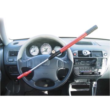 Universeel anti-diefstal stuurslot rood