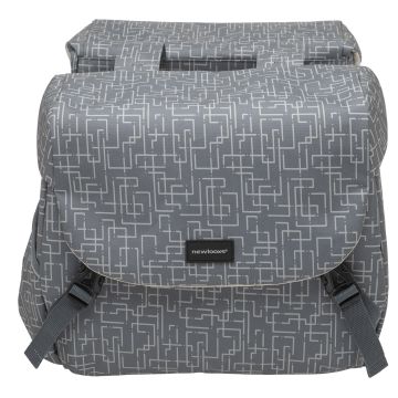 NEW LOOXS Dubbele fietstas Mondi Joy Double RT 38 liter 37 x 16 x 32 cm ivy grijs