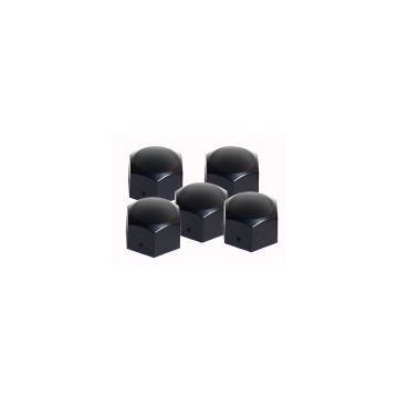 Simoni Racing Wielmoerkapjes 19mm Zwart Set à 20 stuks