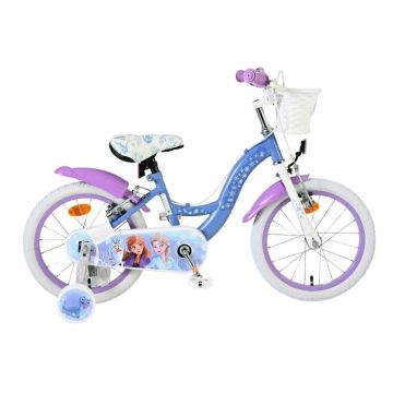 Disney Frozen 2 Kinderfiets Meisjes 16 inch Blauw/Paars Twee handremmen 2025
