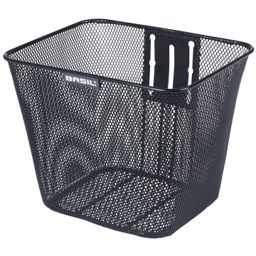 BASIL Fietsmand Bilbao met vaste montage 26 x 22 x 27 cm zwart