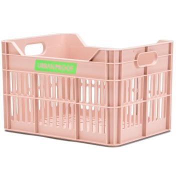 URBAN PROOF Gerecyclede fietskrat Junior 15 Liter Pastelroze