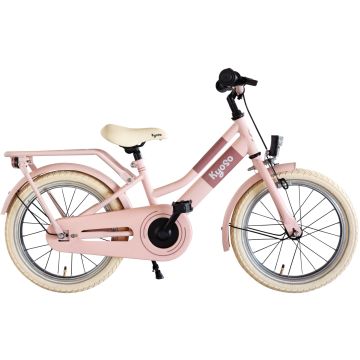 Kinderfiets 16 inch Kyoso Blossom Breeze met remnaaf - mat roze