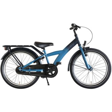 Kinderfiets 20 inch Kyoso X-Rider met remnaaf - donkerblauw/aqua