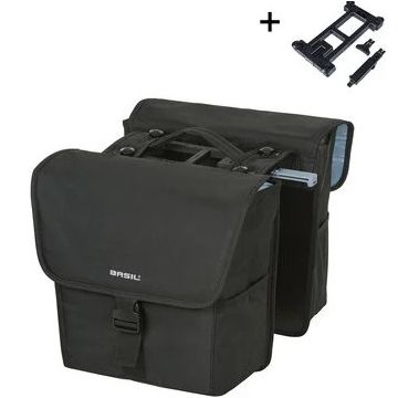 BASIL Dubbele fietstas GO MIK 32 liter zwart