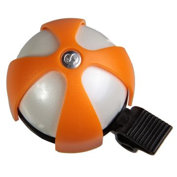 Simson Fietsbel Sport wit/oranje