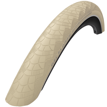 Cst Buitenband Zeppelin 28 x 1.90'' / 50-622 crème met reflectie