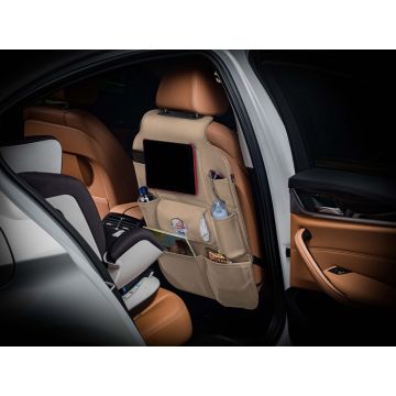 otoM Universele Autostoel Organizer Beige PVC leder