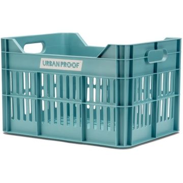 URBAN PROOF Gerecyclede fietskrat Click 30 liter lucht blauw