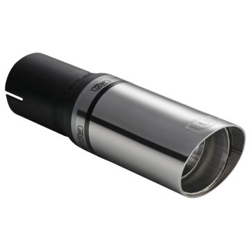 Ulter Sport Uitlaatsierstuk Rond Ø60mm Schuin Lengte 140mm Montage ->50mm RVS
