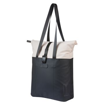 BASIL Fietsshopper Vive MIK 15-20 liter zwart/wit