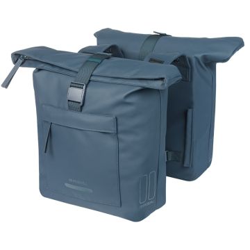 BASIL Dubbele fietstas Brooklyn 41 liter blauw