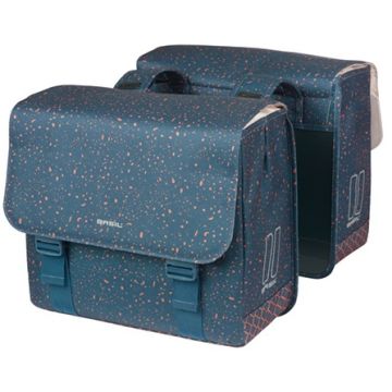 BASIL Dubbele fietstas Flair 35 liter navy