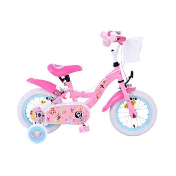 Disney Princess Kinderfiets Meisjes 12 inch Roze Twee Handremmen 2025