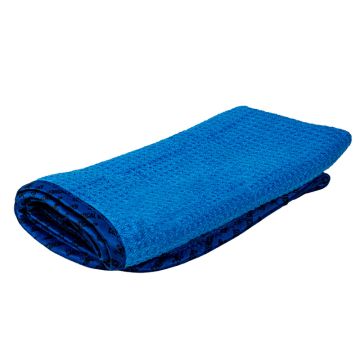 Chemical Guys Waffle Weave Glass & Window Microfiber Towel - Blue 24x16''