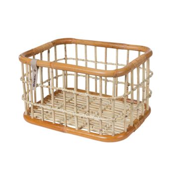 Basil Rotan fietsmand Green Life