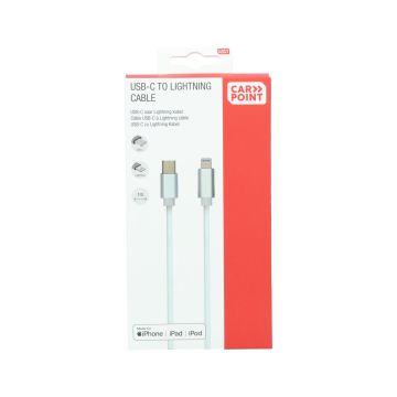 Carpoint USB-C> Lightning Kabel 1 Meter