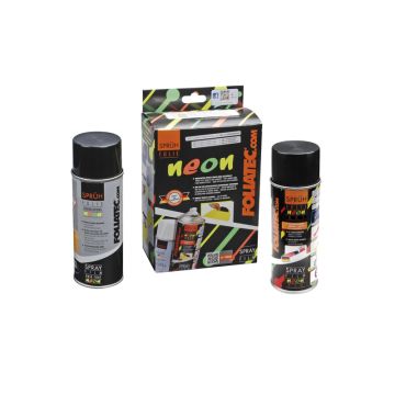 Foliatec Spray Film (Spuitfolie) NEON 2-delige Set rood 1x400ml + basislaag 1x400ml