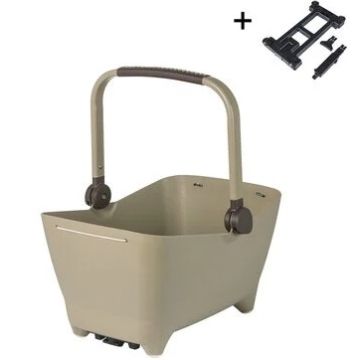 BASIL Hondenfietsmand Buddy MIK biscotti bruin