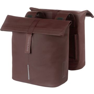 BASIL Dubbele fietstas City 32 liter 12 x 29 x 30 cm roasted bruin