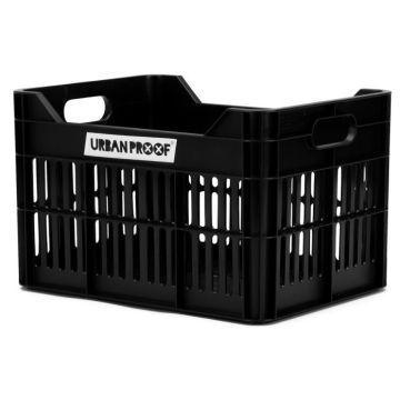 URBAN PROOF Gerecyclede fietskrat Junior 15 liter zwart