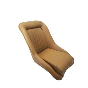 AutoStyle Sportstoel 'Classic' - Beige Kunstleder - Vaste rugleuning - incl. sledes