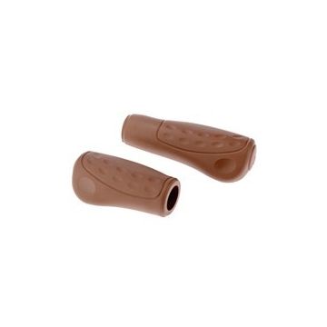 Westphal Handvatpaar #436 Ellipsis Softgrip 92/122mm/ø23mm bruin