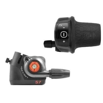 Sunrace Draaiversteller 7 speed Sunrace met clickbox passend op SRAM S7