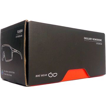 Kross Fietsbril Flash UV400 gepolariseerde lenzen zwart frame