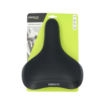 Dresco Fietszadel Towny Memoryfoam Zwart