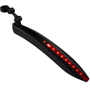 MIRAGE achterspatbord op zadelpen met QR en LED-strip 24-29 inch