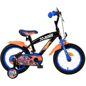 Hot Wheels Kinderfiets Jongens 14 inch Zwart Oranje Blauw