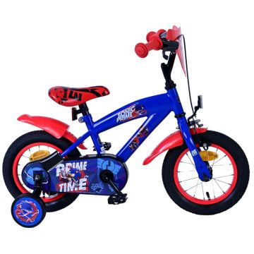Sonic kinderfiets jongens 12 inch blauw