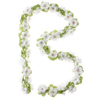 BASIL Bloemenstreng Garland wit