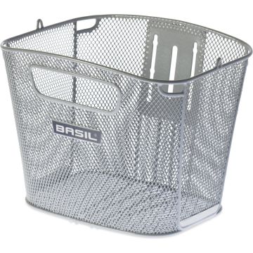 BASIL Fietsmand Bold Front FM zilver