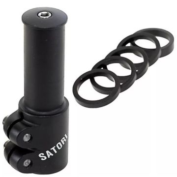 Satori Stuurpenverlenger 1-1/8" zwart