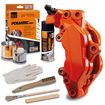 Foliatec Remklauwlakset flame oranje 3 Componenten