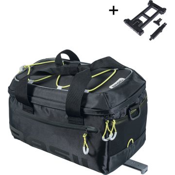 BASIL Bagagedragertas Miles MIK 7 liter 29 x 18 x 17 cm zwart