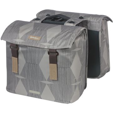 BASIL Dubbele Fietstas Elegance MIK 49 liter Chateau Taupe